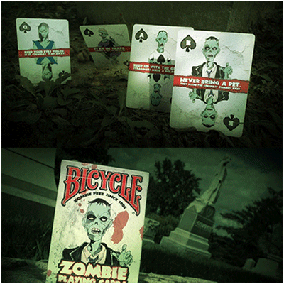 Zombie playing online cards