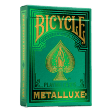 Bicycle Metalluxe Green 2022 Playing Cards Professional Stripper Deck -Limited Edition