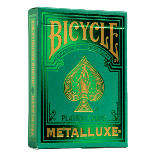 Bicycle Metalluxe Green 2022 Playing Cards Professional Stripper Deck -Limited Edition