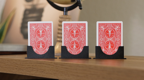 Three Cards Monte Stand RED (Gimmicks and Online Instruction) by Jeki Yoo