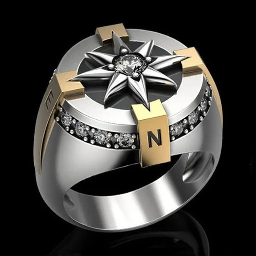 Sleigh Drivers Compass ring!  Size 13