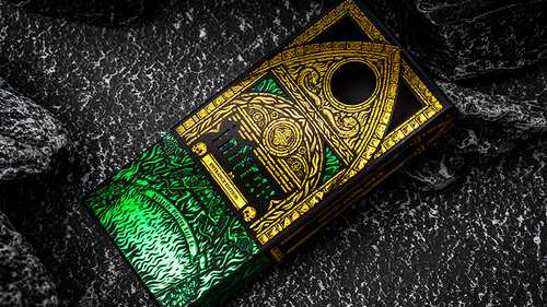 Inferno Emerald Blaze Edition Playing Cards- Svengali Deck- limited edition only 8 made!