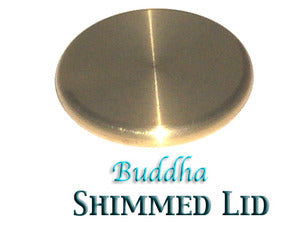 PROFESSIONAL BUDDHA BOX - SHIMMED LID, QUARTER SIZE, BRASS