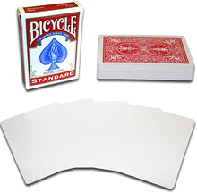 Magnetic Card-  Bicycle Cards (2 Per Package) Blank Face Red by Chazpro!
