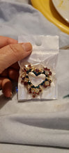 Heart shaped Christmas Brooch Pin