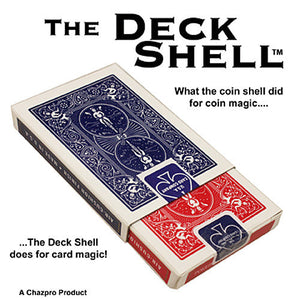 The Deck Shell 2.0 by Chazpro! Bicycle Poker Sized Blue Back New and improved!!