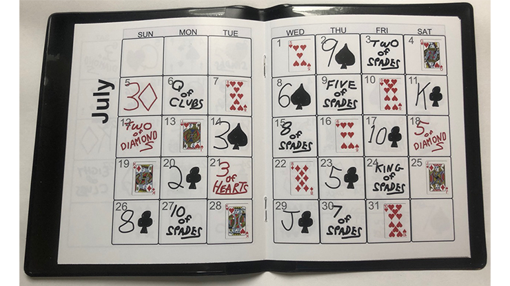 PreDate: The NoMem Card to Calendar Trick (MN) (Tamariz Stack) by Bob Miller