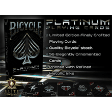 Bicycle Platinum Deck by US Playing Card Co. Professional Stripper Deck- limited edition only 55 made!!