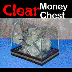 Clear Money Chest w/ Spring Bills