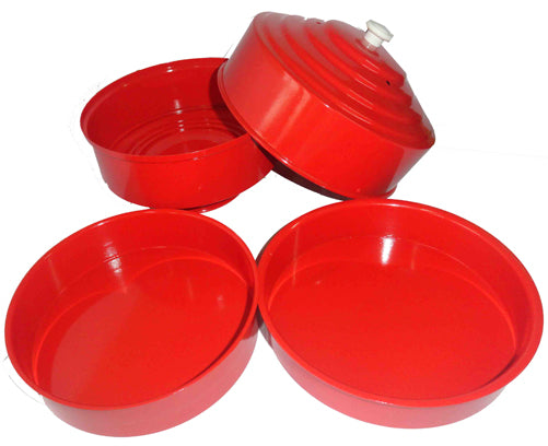 Dove Pan, Double Load, Red - Aluminum