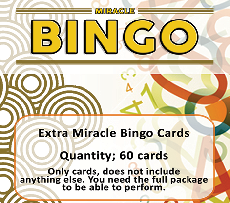 Extra Cards (60 cards) for Miracle Bingo by Doruk Ulgen