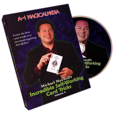 Incredible Self Working Card Tricks Volume 4 by Michael Maxwell