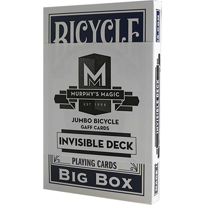 Jumbo Invisible Deck Bicycle (Blue) 7x5 inch aprox
