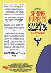 Make Your Spring Puppets Alive - Training DVD by Jim Pace