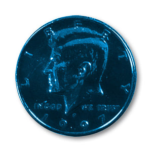Multi Colored Half Dollar (Blue)