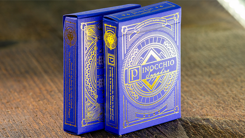 Pinocchio Sapphire Playing Cards (Blue) by Elettra Deganello