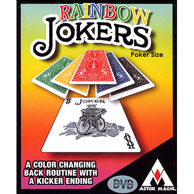 Rainbow Jokers (Poker Size and DVD included) by Astor Magic