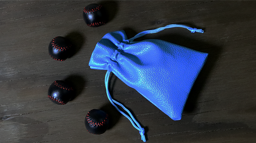 Set of 4 Leather Balls for Cups and Balls (Baseballs)by Leo Smetsers