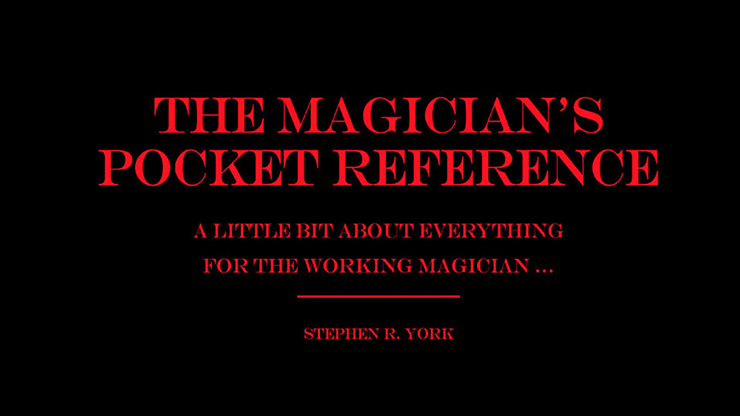 The Magician's Pocket Reference by Jorge Mena