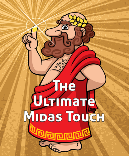 The Ultimate Midas Touch- RED Bicycle (Bridge Sized)- Quarter