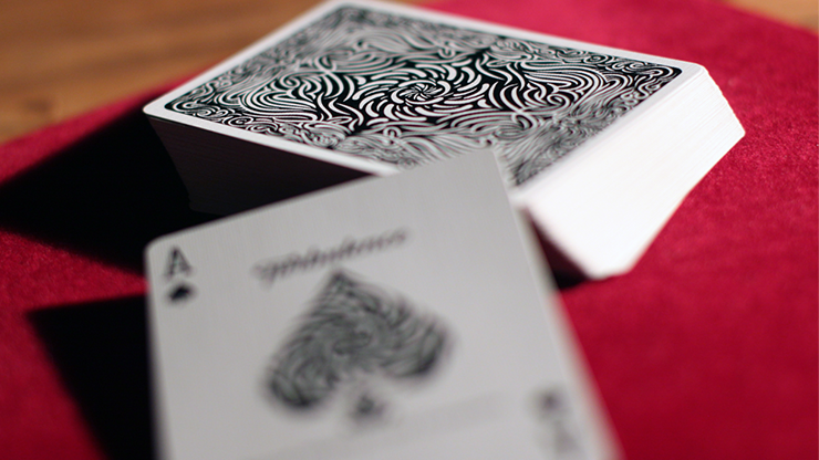 Turbulence (Black) Playing Cards