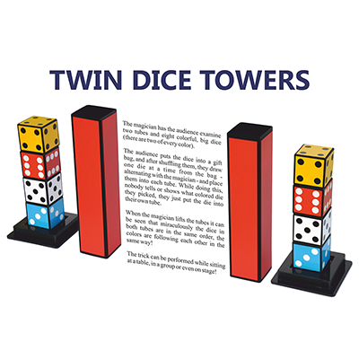 Twin Dice Towers by Joker Magic