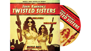 Twisted Sisters 2.0 (DVD and Gimmick) Bicycle Back by John Bannon