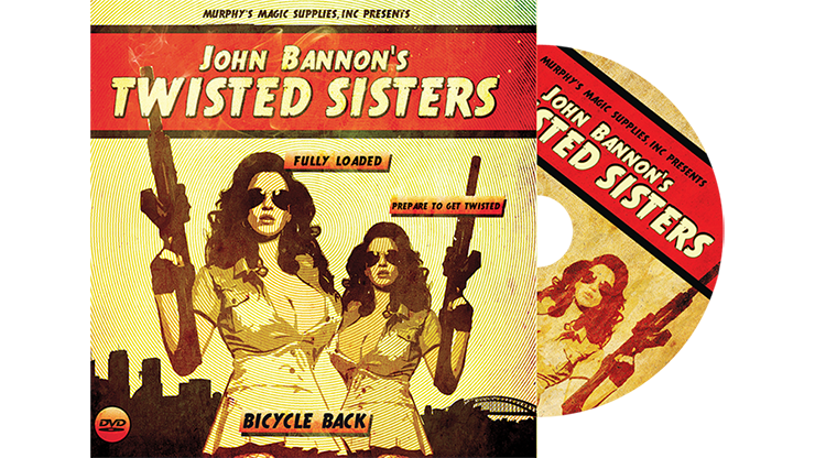 Twisted Sisters 2.0 (DVD and Gimmick) Bicycle Back by John Bannon