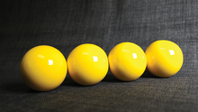 Wooden Billiard Balls (2" Yellow) by Classic Collections