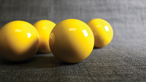 Wooden Billiard Balls (2" Yellow) by Classic Collections
