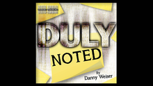 DULY NOTED Red (Gimmick and Online Instructions) by Danny Weiser