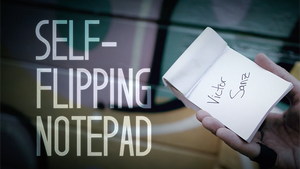 Self-Flipping Notepad (DVD and Gimmick) by Victor Sanz